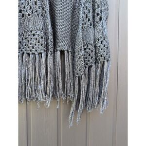 Daytrip Crochet Vest Hippie Boho Country Style‎ Dark Grey Small